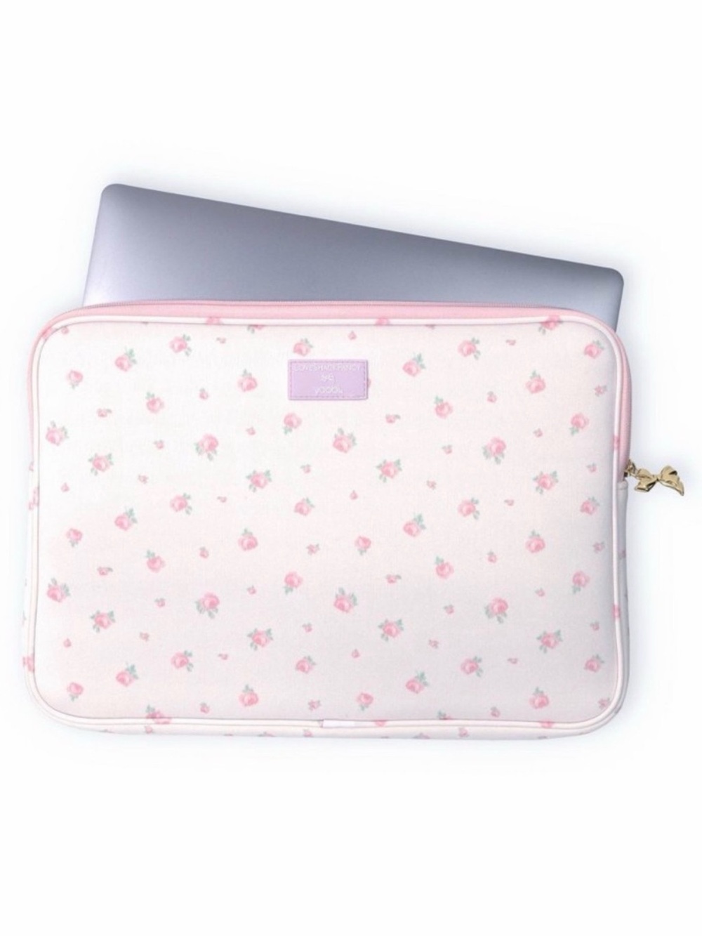 LoveShackFancy Pink Floral Tablet Sleeve